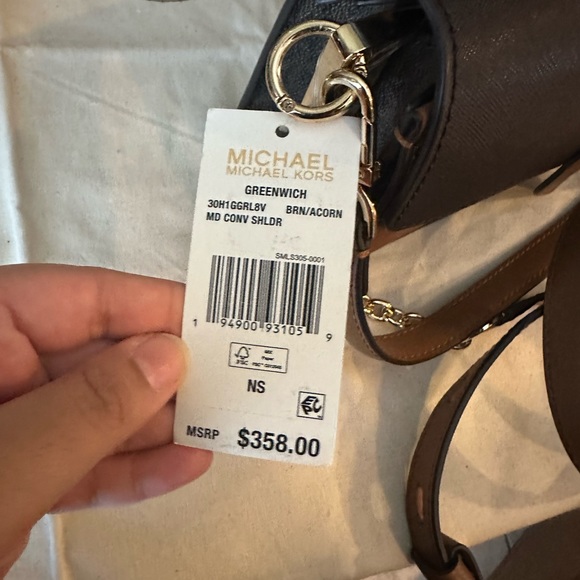 MK Greenwich Faux Leather Sling Crossbody Bag - Picture 5 of 5